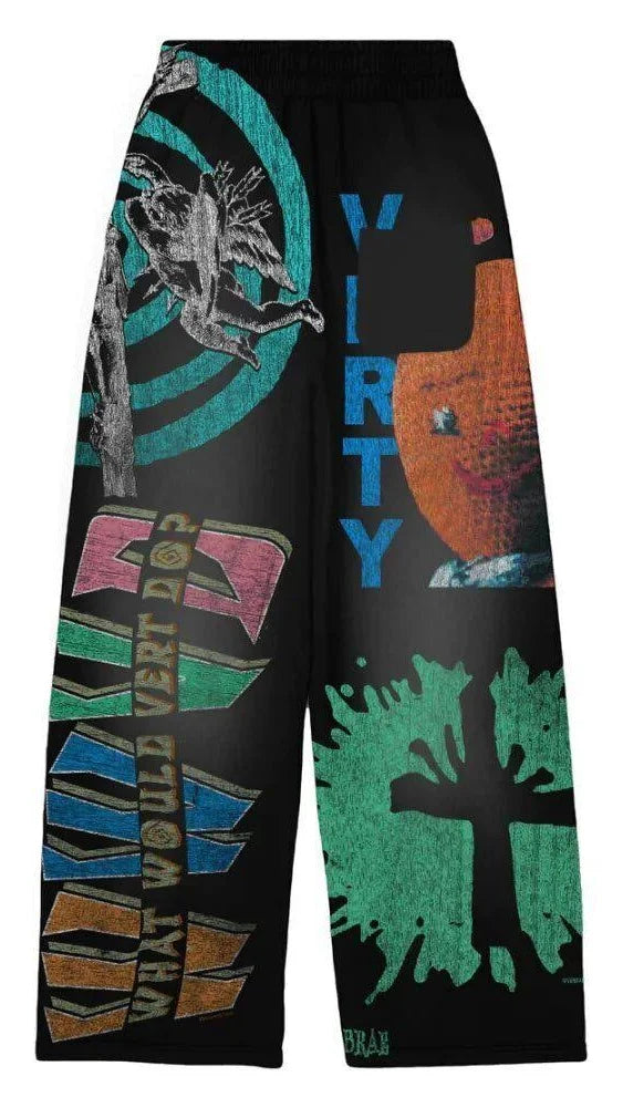 Vertebrae Black Montage Sweats