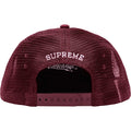 Supreme/b.b. Simon Studded Burgundy Canvas Mesh Back 5-Panel