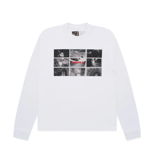 Sp5der White Web Monitor LS HW Tee