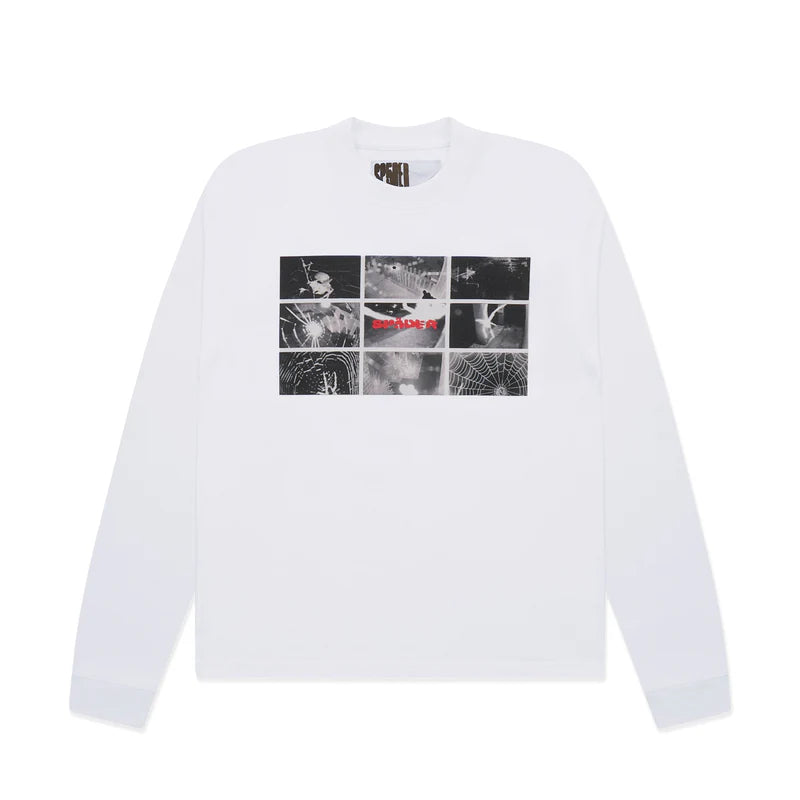 Sp5der White Web Monitor LS HW Tee