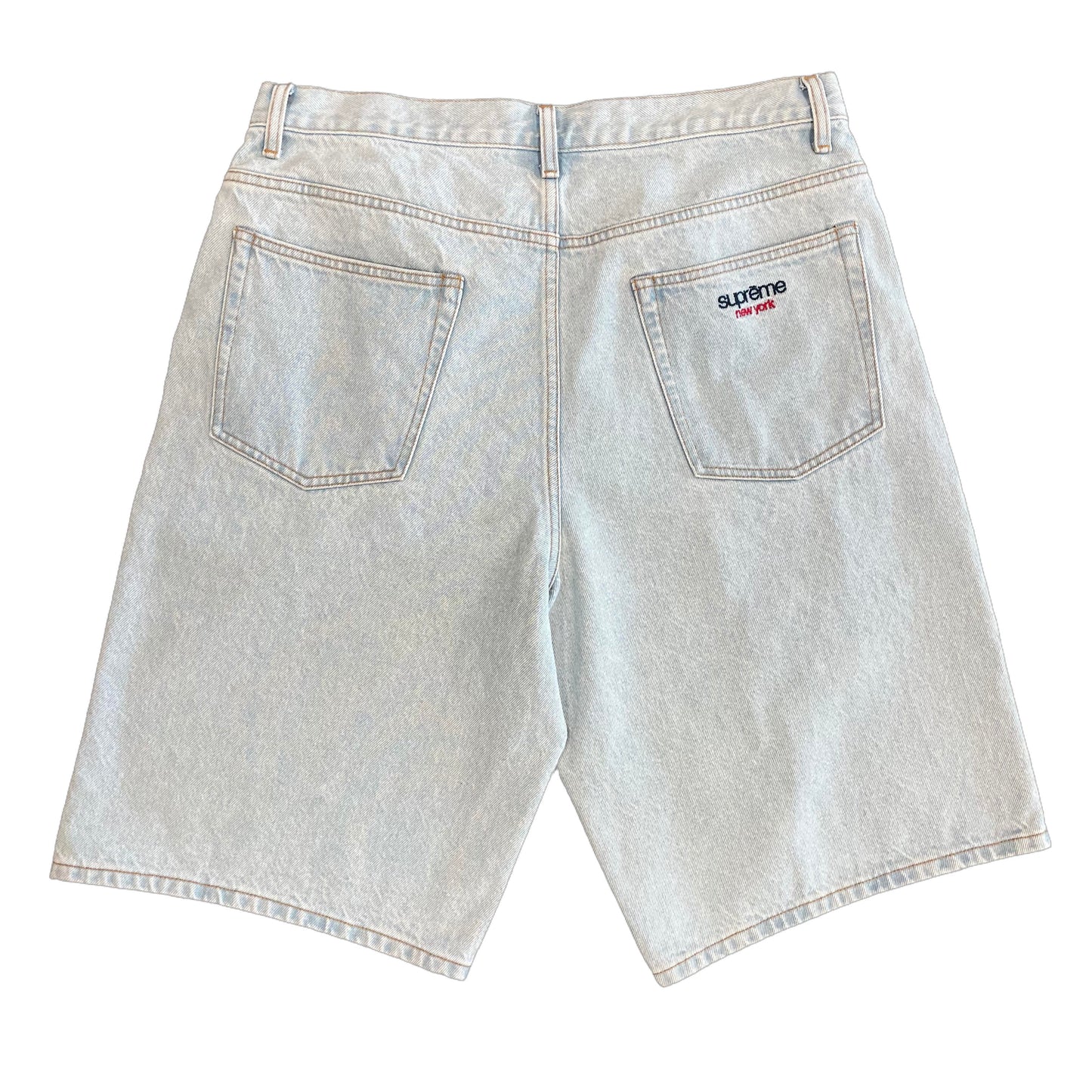 Supreme Baggy Denim Short Washed Indigo