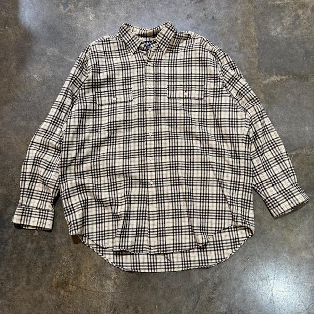 Ralp Lauren Beige/Brown Checkered with Red/Blue Striped Flannel