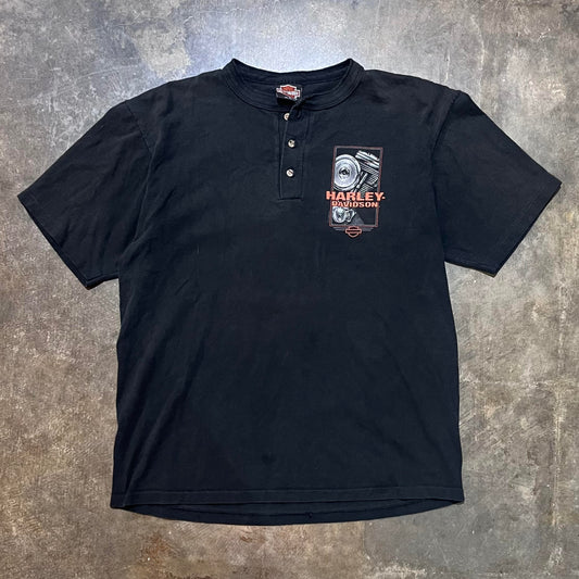 Harley Davidson Henley Motor Tee