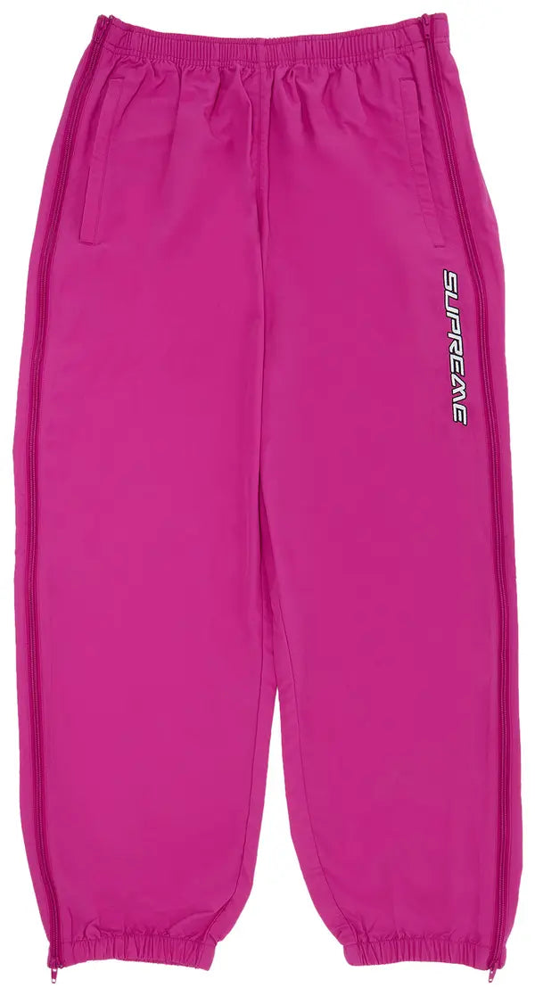 Supreme Full Zip Baggy Warm Up Pant 'Fuchsia'